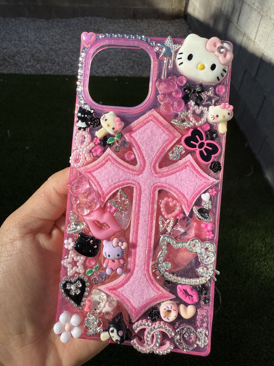 Pink Cross- IPhone 15