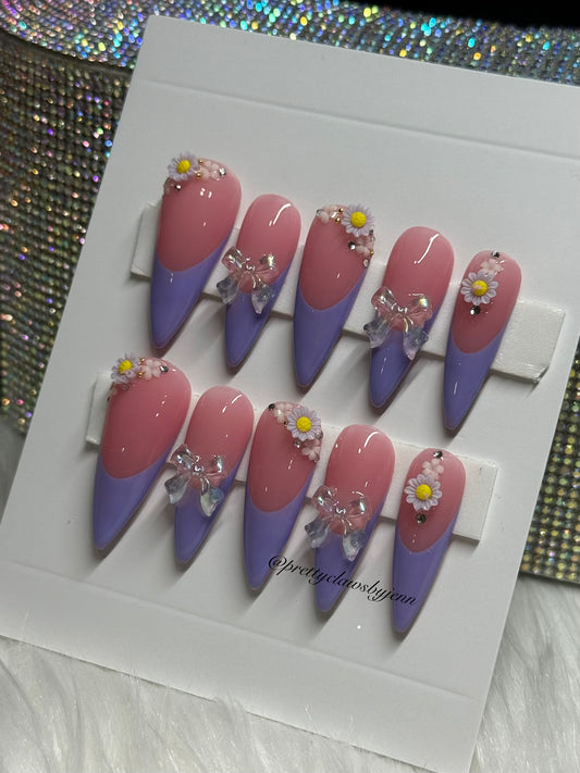 Purple Floral Frenchies